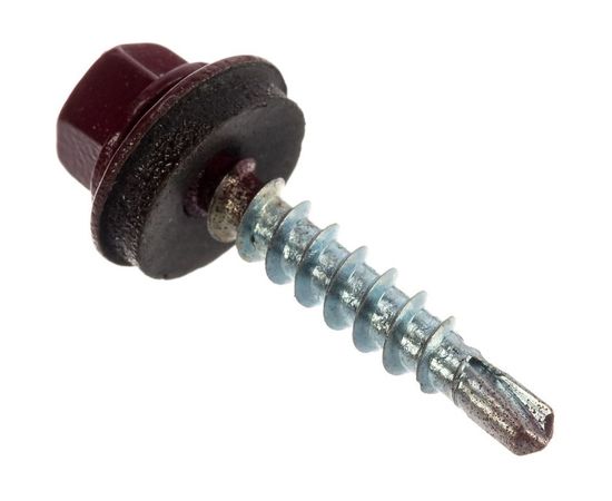 Кровельный саморез BARTEX красный 4.8х29 пакет 20шт 211735 – изображение 5