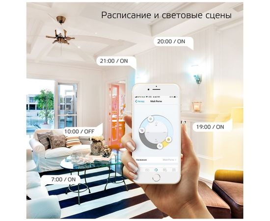 Светодиодный стационарный накладной светильник Gauss, Smart Home тип CCT+DIM 2050112 – изображение 9