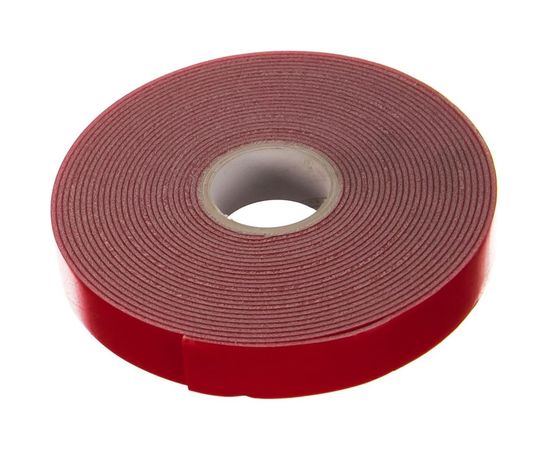 Двухсторонняя клейкая лента MEGAPOWER 15мм х 5м профессиональная красный ET-155PRO 