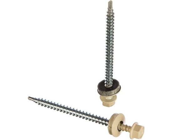 Кровельный саморез Kenner 4,8х70 RAL1015 светлая слоновая кость 100шт ск701015ф 