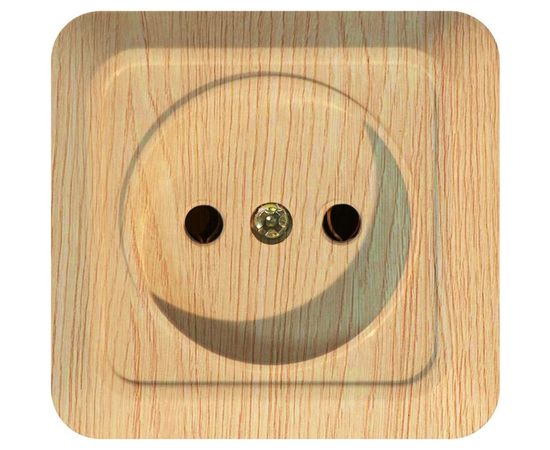 Розетка Jilion 1 гнездо без заземления дуб 9533474 