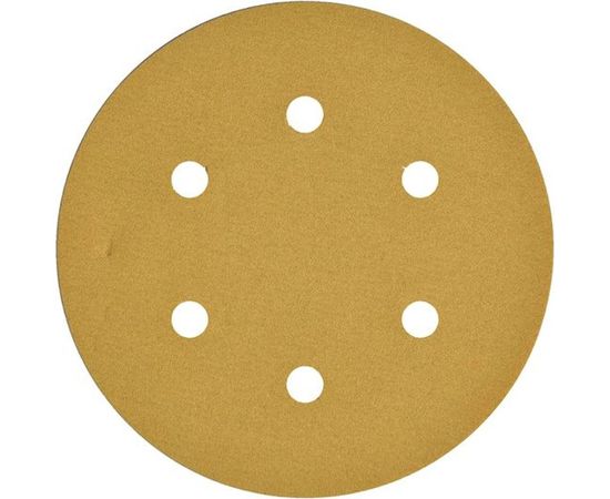 Круг шлифовальный на липучке PAPER GOLD (5 шт; 150 мм; 6 отверстий; P280) NAPOLEON npg5-150-6-280 