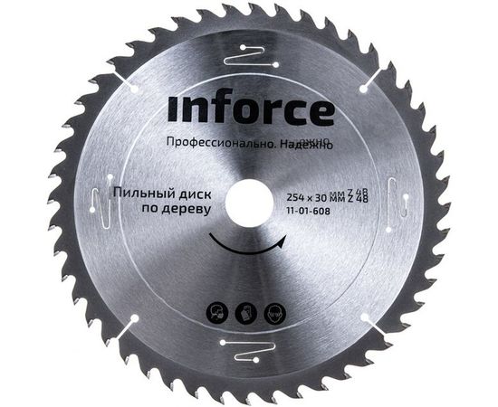 Диск пильный по дереву (254х30 мм; 48Z) Inforce 11-01-608 