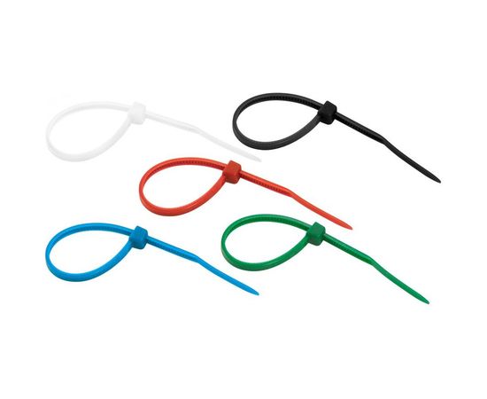 Хомут REXANT nylon 100x2.5 мм 25 шт цветные 07-0108-25 