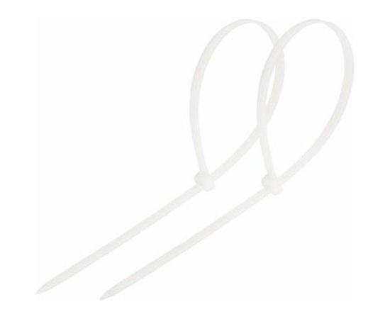 Нейлоновая хомут-стяжка REXANT 250x3,6 мм, белая, упаковка 25 шт. 07-0250-25 