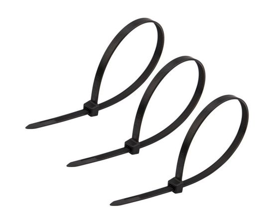 Широкий хомут REXANT nylon 8.0x300 мм 100 шт черный 07-0303 