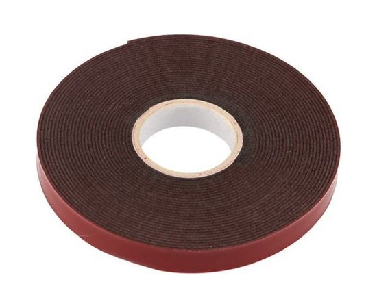 Двухсторонняя клейкая лента REXANT серый, на HBA акриловой основе, 9 мм, ролик 5 м 09-6009 