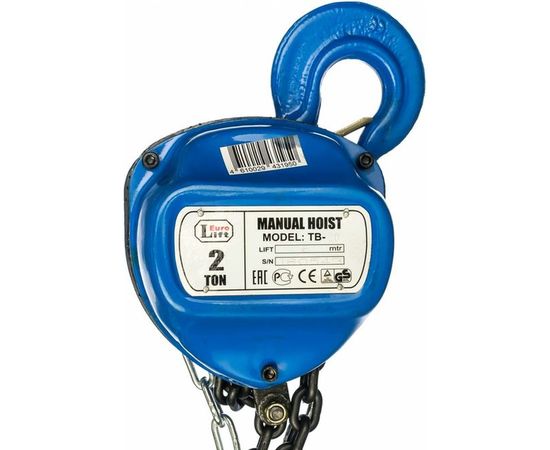 Ручная шестеренная стационарная таль EURO-LIFT ТВ ТРШ 2/6 (2 т, 6 м) – изображение 4
