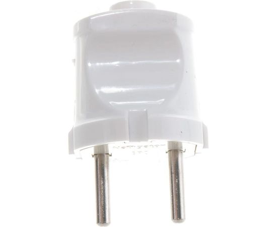 Вилка Navigator NCA-PL01-6A-X-WH прямая, без заземления, белая 61358 – изображение 2