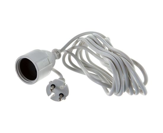 Сетевой одноместный удлинитель, без з/к, 250В, 10А, 5м LUX У-101-05 4606400419693 – изображение 2