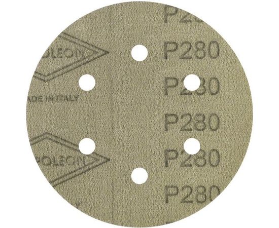 Круг шлифовальный на липучке PAPER GOLD (5 шт; 150 мм; 6 отверстий; P280) NAPOLEON npg5-150-6-280 – изображение 2