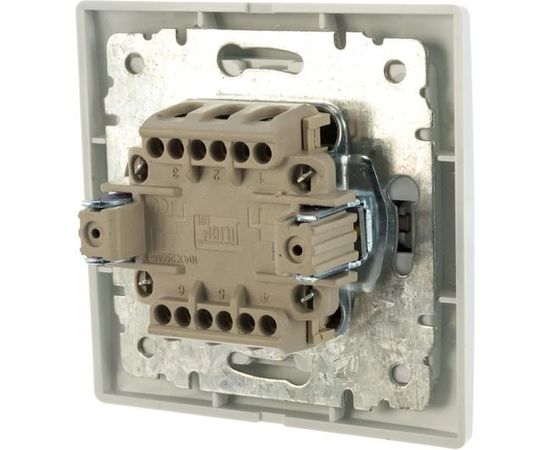 Двухклавишный выключатель Jilion белый 9533136 – изображение 2