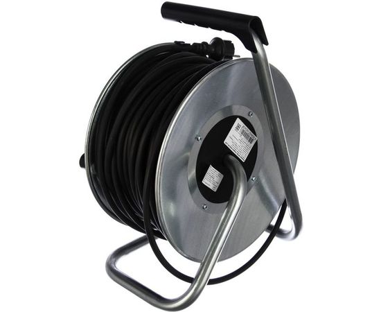 Удлинитель силовой на металл.катушке LUX 54150 К4-Е-50 КГ 3x1.5 50м 16А 4 роз. с з/к, защитой и крышк. IP44 4606400420408 – изображение 3