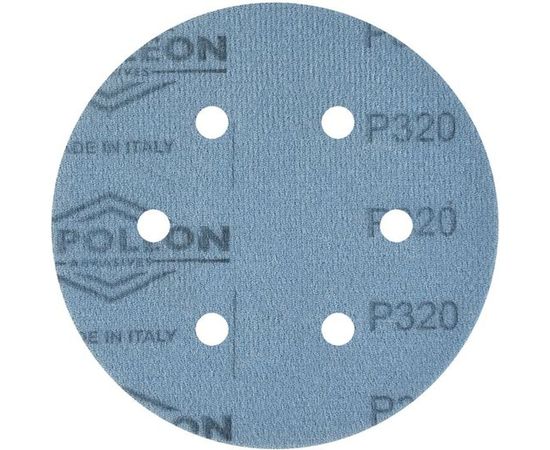 Круг шлифовальный на липучке FILM (5 шт; 150 мм; 6 отверстий; P320) NAPOLEON npf5-150-6-320 – изображение 3