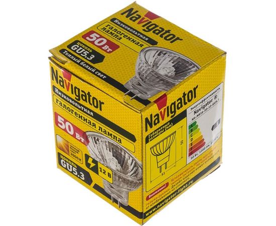 Галогенная лампа Navigator 94 204 MR16 50W 12V 2000h 4607136942042 128299 – изображение 2