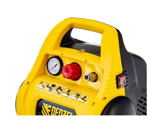 Воздушный безмасляный компрессор DENZEL РС 1 6-180, 1,1 кВт, 180 л мин, 6 л 58057 – изображение 13