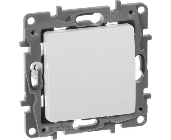 Механизм выключателя Legrand 1-клавишный СП Etika 10АX безвинтовые зажимы белый Leg 672201 – изображение 2