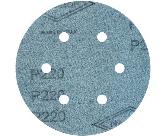 Круг шлифовальный на липучке FILM (5 шт; 150 мм; 6 отверстий; P220) NAPOLEON npf5-150-6-220 – изображение 3