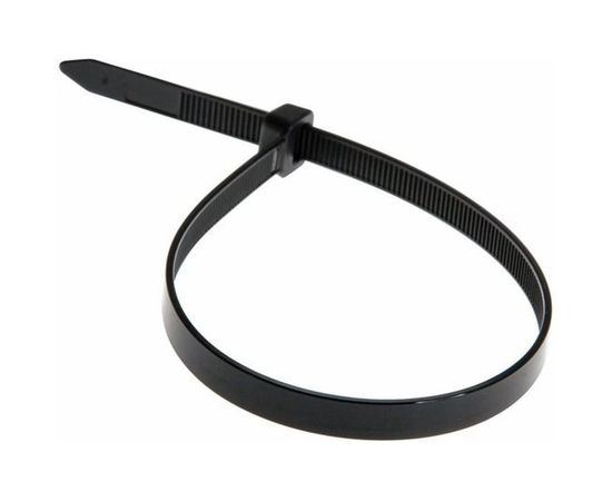 Широкий хомут REXANT nylon 8.0x300 мм 100 шт черный 07-0303 – изображение 5