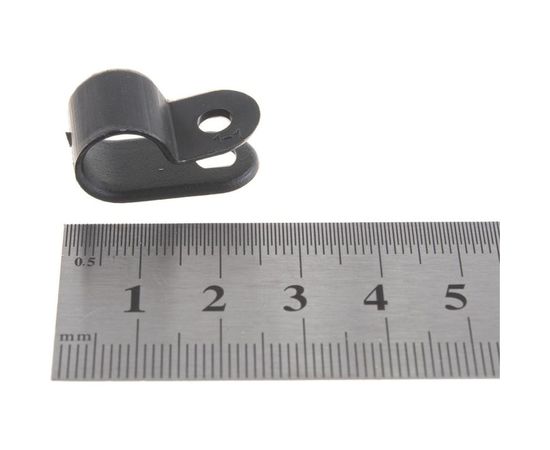 Кабельная скоба под винт REXANT 9 мм, черная, 50 шт. 07-4409-1 – изображение 2