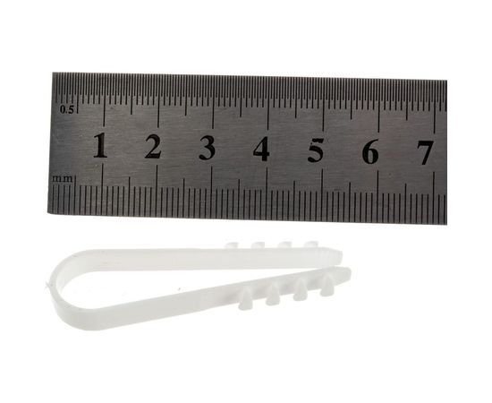 Нейлоновый дюбель-хомут REXANT 11-18 мм, белый, 100 шт. 07-4502 – изображение 2