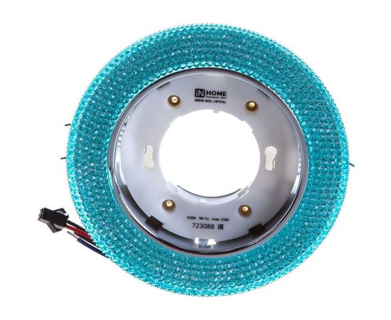 Встраиваемый светильник IN HOME GX53R-R22L-crystal Голубой/Хром 4690612016535 – изображение 2