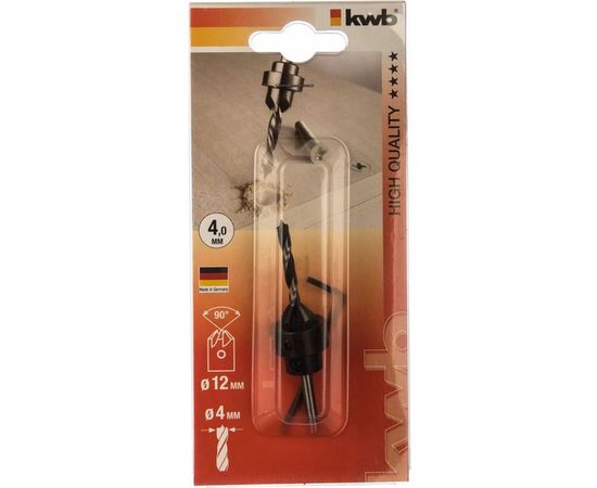 Сверло по дереву и зенкер-насадка (4 мм) KWB 5131-04 – изображение 2