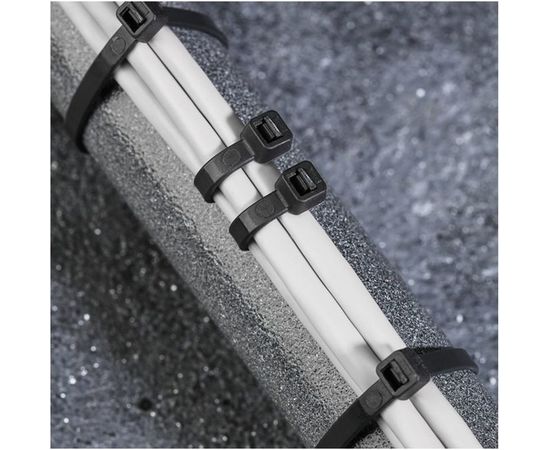 Хомут REXANT nylon 350x5.0 мм 100 шт черный 07-0351 – изображение 2