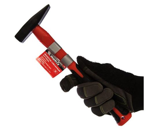 Молоток слесарный Matrix Optimal 200 г фибергласовая обрезиненная рукоятка квадратный боек 10366 – изображение 3