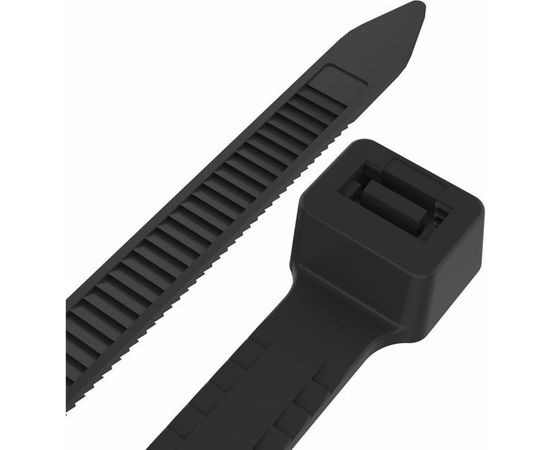 Нейлоновая хомут-стяжка с тройным замком REXANT 250x3,6 мм, черная, упаковка 100 шт. 67-0251 – изображение 2