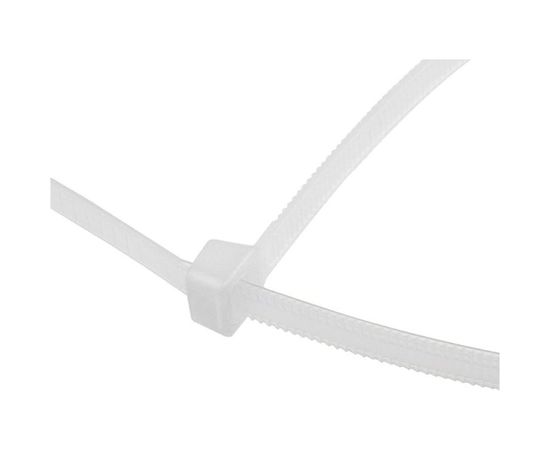 Нейлоновая хомут-стяжка с тройным замком REXANT 300x3,6 мм, белая, упаковка 100 шт. 67-0300 – изображение 6