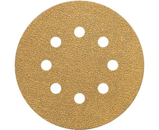 Круг шлифовальный на липучке PAPER GOLD (5 шт; 125 мм; 8 отверстий; P60) NAPOLEON npg5-125-8-060 – изображение 2