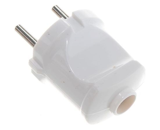 Вилка Navigator NCA-PL01-6A-X-WH прямая, без заземления, белая 61358 – изображение 4