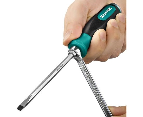 Ударная отвертка KRAFTOOL Impact стержень из CrMo стали, 250033-6 – изображение 4