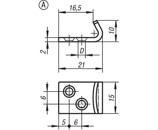 Накидная защелка со скобой KIPP K0050.1421121.9135211 – изображение 3