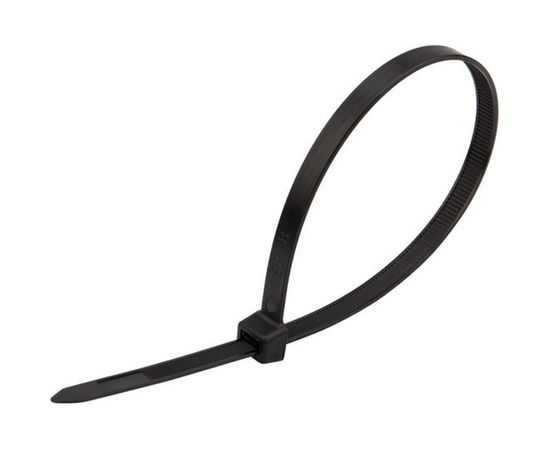 Широкий хомут REXANT nylon 8.0x300 мм 100 шт черный 07-0303 – изображение 3