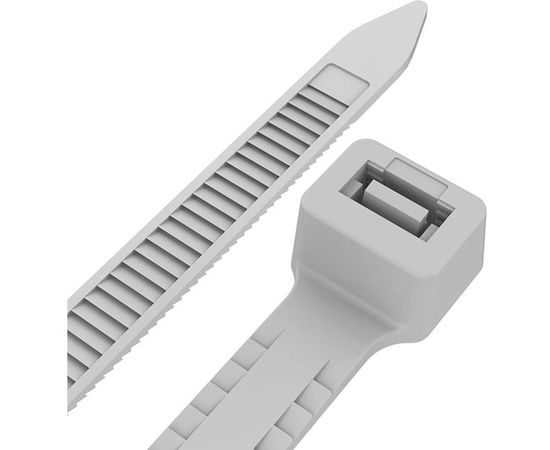 Нейлоновая хомут-стяжка с тройным замком REXANT 300x3,6 мм, белая, упаковка 100 шт. 67-0300 – изображение 5