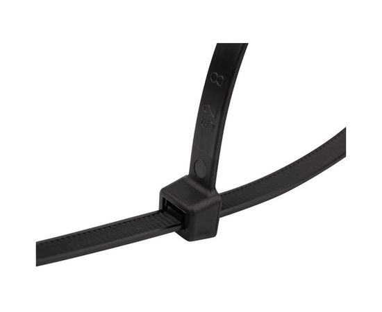 Широкий хомут REXANT nylon 8.0x300 мм 100 шт черный 07-0303 – изображение 8