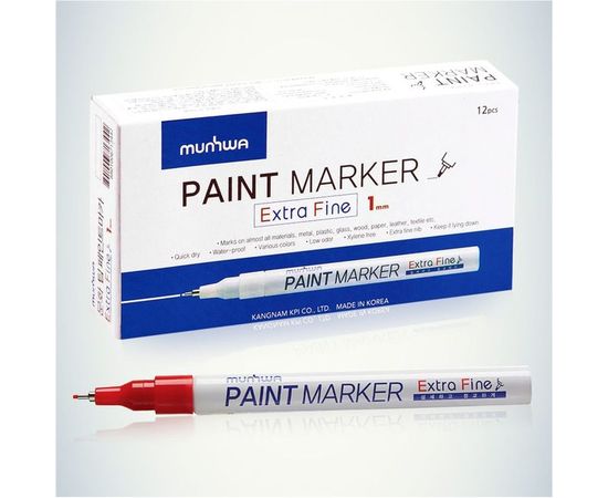 Маркер краска Munhwa красный, 1 мм EFPM-03 – изображение 2