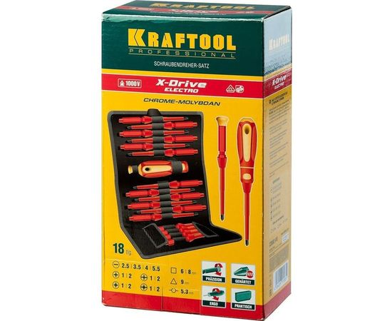 Набор отверток Kraftool PROFI X-Drive 18 шт. 220092-H18 – изображение 7