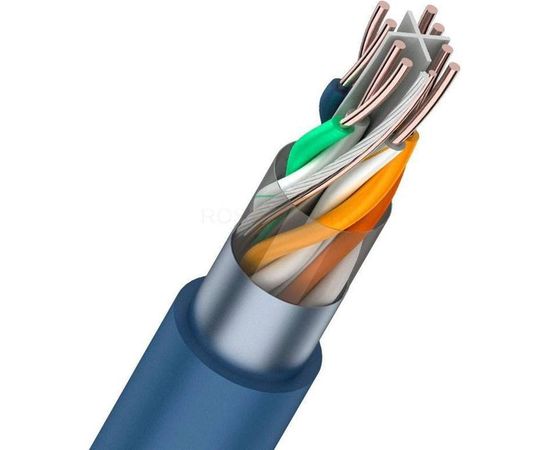 Кабель REXANT витая пара, FTP, 4PR, 23AWG, CAT6, бухта 305 м 01-0147 