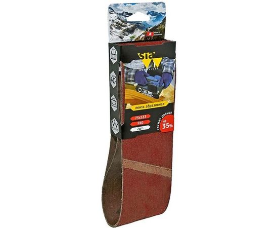 Лента шлифовальная бесконечная 2920 siawood (2 шт; 75х533 мм; Р40) sia Abrasives sw533-040 