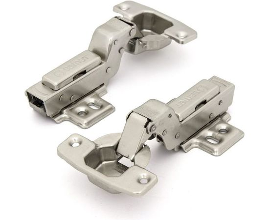 Петля со встроенным доводчиком SAMET MASTER, изгиб 18 мм, 48AX, Ni, 2 шт. СТ-00001266 