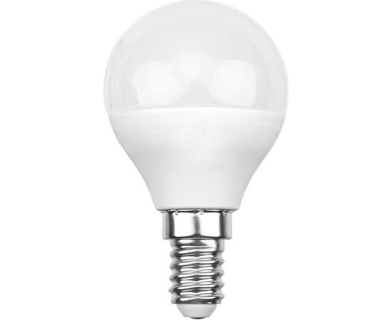 Светодиодная лампа REXANT шарик, 9,5 Вт, E14, 903 лм, 2700 K, теплый свет 604-037 