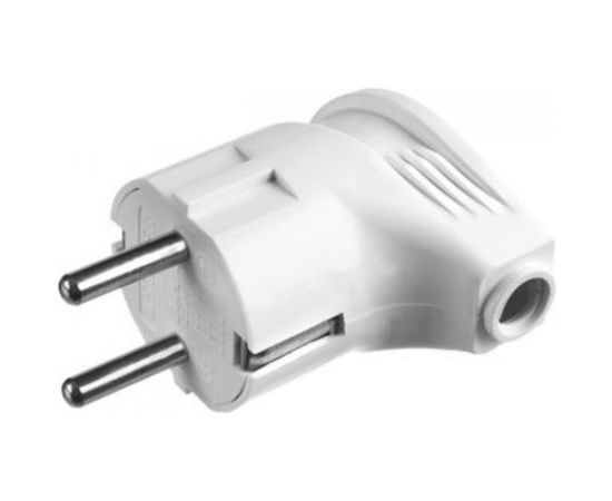 Электрическая вилка Stayer MASTER, с заземлением, угловая, 16А/220В, белая 55161-W 