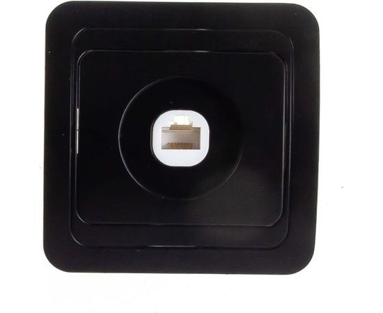 Компьютерная розетка Smartbuy RJ45 1-местная черная Марс SBE-02b-S1-RJ 