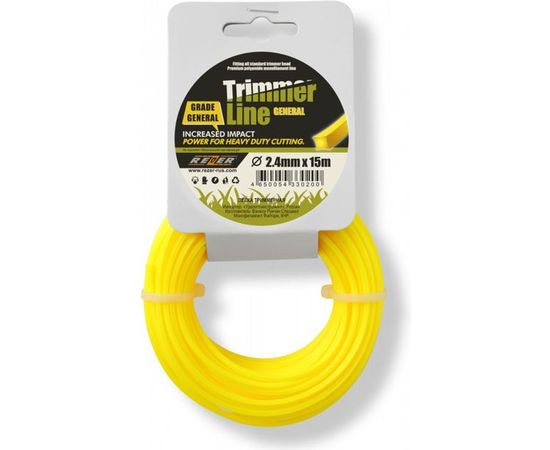 Леска GENERAL (2.4 мм; 15 м; квадрат) Rezer 