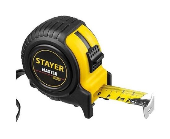 Рулетка Stayer MASTER 5м / 19мм в ударостойком обрезиненном корпусе 34025-05_z01 