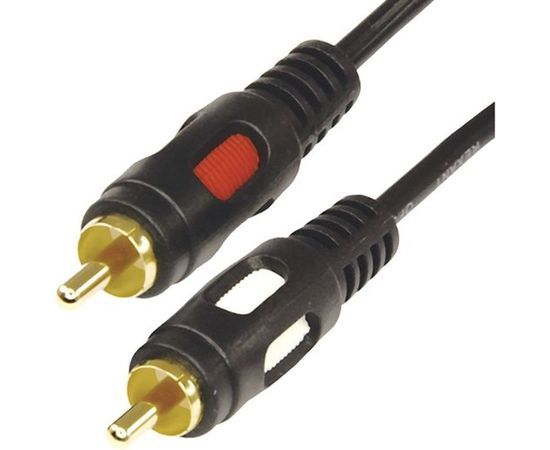 Шнур REXANT 2 RCA - 2 RCA, длина 5 метров, черный 17-0146 