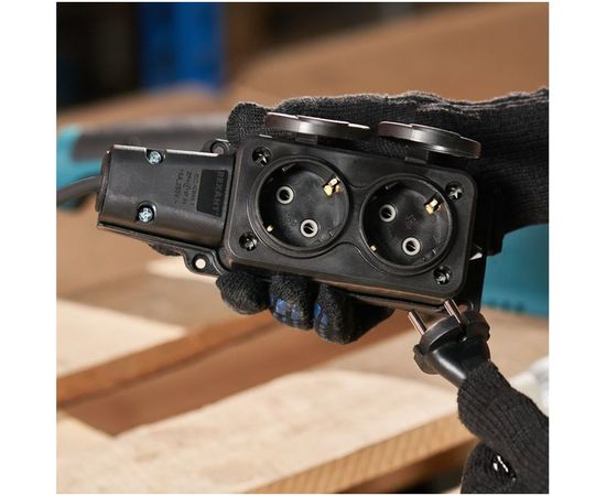 Штепсельная двухместная розетка REXANT влагозащищенная, с/з, 16 А, IP54 каучук 111-112 – изображение 9